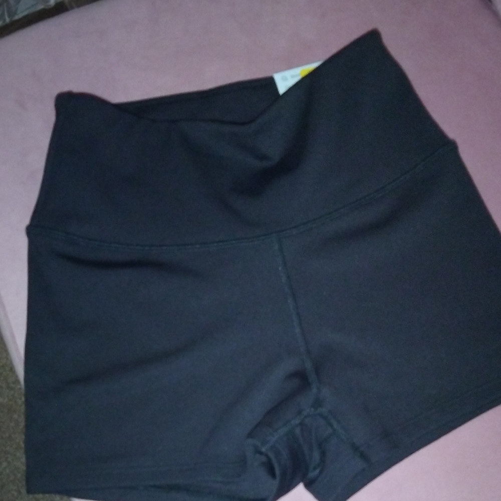 Black Women's High-Waisted Shorts